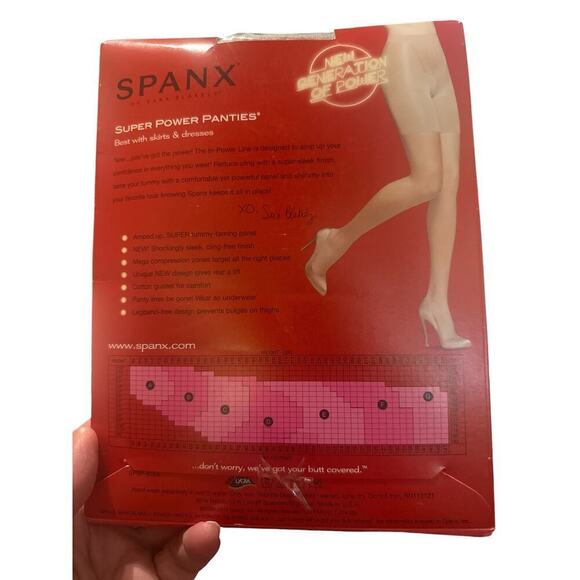 Spanx Women's High Waisted Slimming Super Power Line Panties Size F Nude NWT - Picture 5 of 7